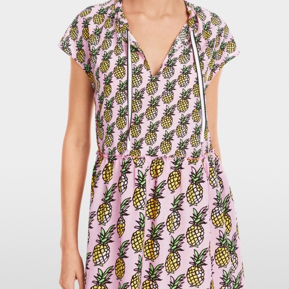 Marc Cain Dresses & Skirts - Marc Cain Pink Pineapple Print Dress
